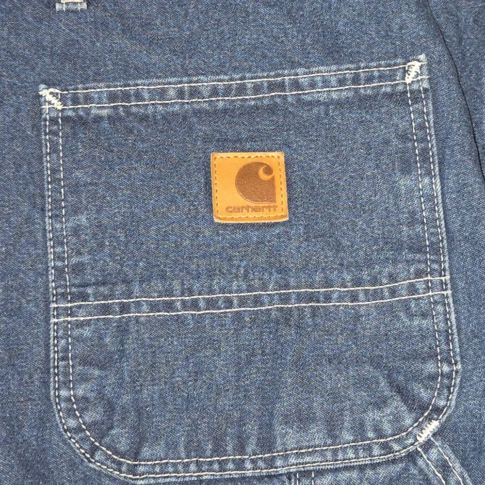 Carhartt B13 DST Mens Loose Original Fit Work Dungaree Jeans Dark Wash 54x30 NWT